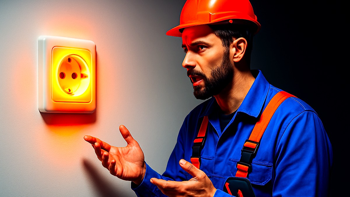 Ein Elektriker erklärt, warum manche Steckdosen warm werden